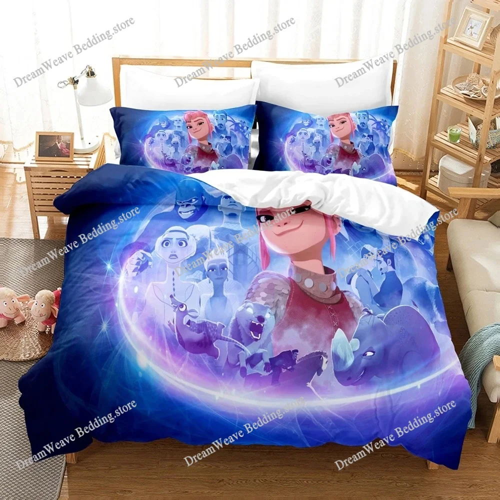 

3D Printing Anime The Nimona Bedding Set Boys Girls Twin Queen Size Duvet Cover Pillowcase Bed Kids Adult Fashion Home Textiles