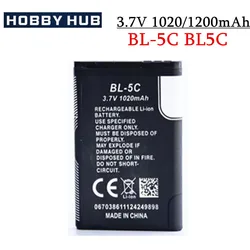 BL 5C BL5C BL-5C 3.7V Lithium Polymer Phone Battery For Nokia 1100 1110 1200 1208 1280 2600 2700 3100 3110 5130 6230 1600 Parts