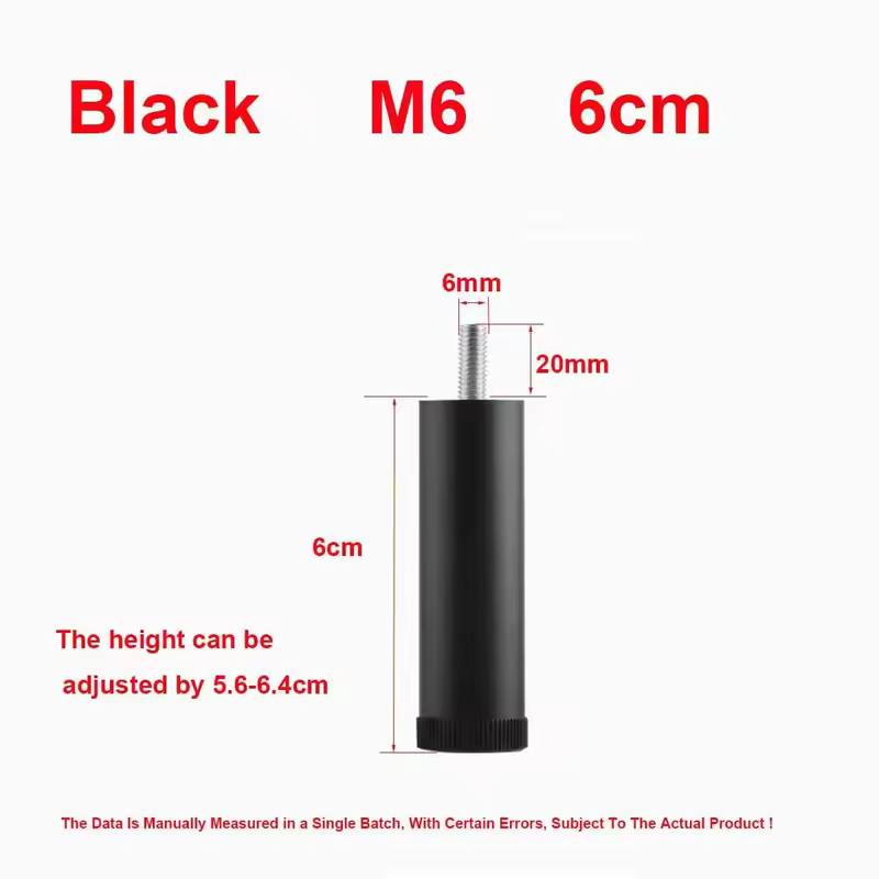 M6 Furniture Height Increasing Foot Pads Washing Machines Refrigerators Shock-Absorbing Adjustable Support Legs - Image 21