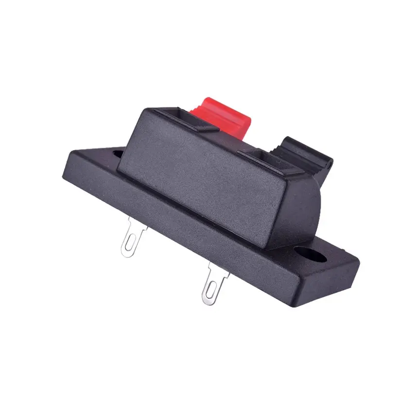 Cltgxdd 1 Piece 2 Positions Connector Terminal Push In Jack Load Spring Audio Speaker Terminals Plug Socket Clip WP2-10