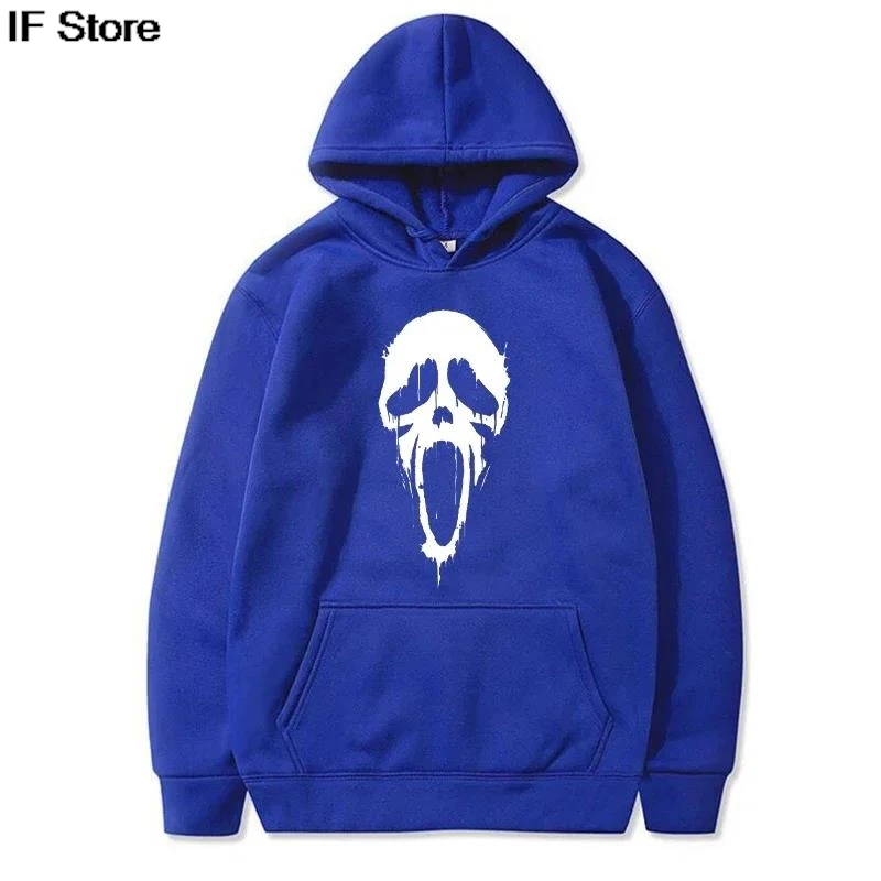 2025 الهيكل العظمي هوديس البلوز للرجال والنساء هالوين الشارع الشهير هوديي للجنسين Y2K الخريف الشتاء طويلة الأكمام بلوزات