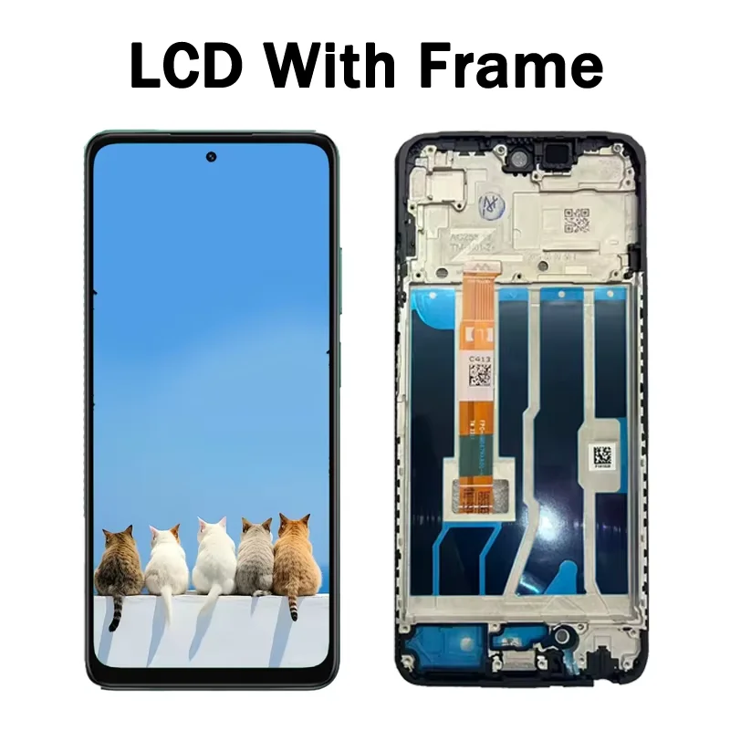 Ramka LCD do OPPO A5 5G CPH2735 PKW120, ekran wyświetlacza A5, ekran dotykowy digitizer do Oppo A5 4G LCD CPH2727 — zdjęcie produktu 4