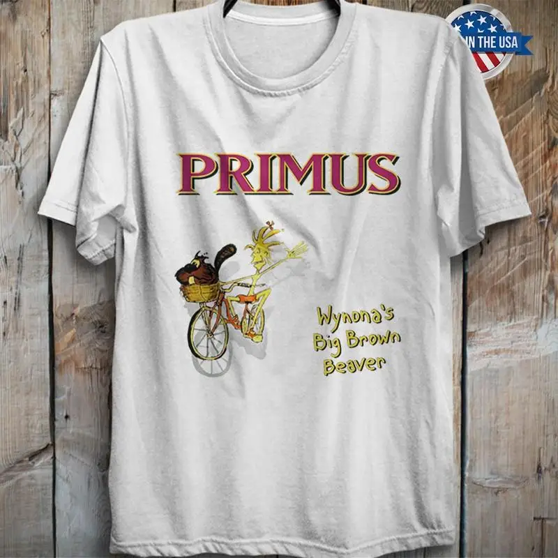 

Wynona's Big Brown Beaver Album Song Primus Rock Band Retro T Shirt Singer Music