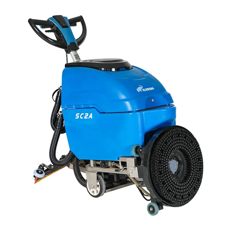 Walk Behind Hand Push Manual Sc2a Electric Automatic Marble Single Disc Floor Cleaning Machine Scrubber Buffer with Power Cable