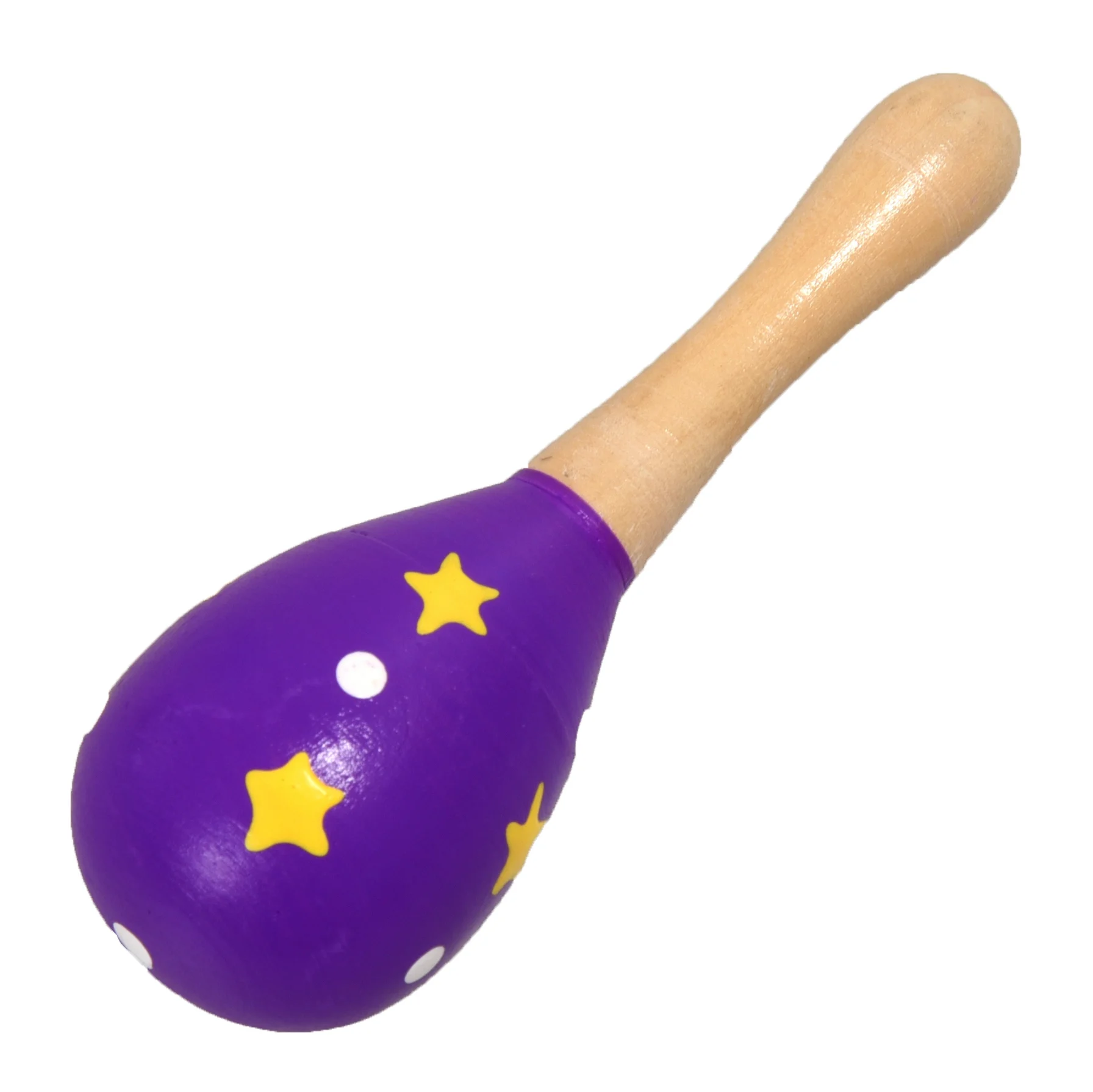 A wooden Maraca Musical Instrument Children's Toy