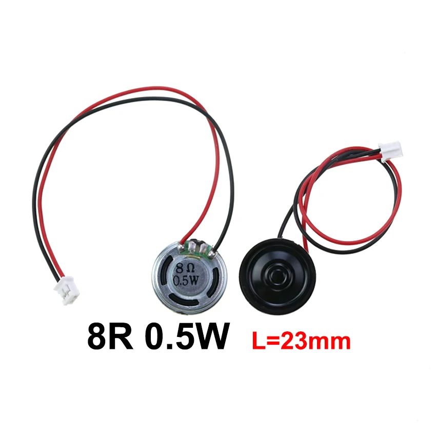 1X 8 Ohm 8R 0,5 W Mini ultradünner Hornlautsprecher Durchmesser 20 mm 23 mm 28 mm 30 mm 36 mm 40 mm 50 mm 57 mm Lautsprecher mit P2.0 Termina-Draht – Detail 3