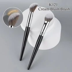 Brzoskwiniowy pędzel do różu w kształcie serca Puder do różu w kremie Pędzle do makijażu Płaskie małe precyzyjne pędzle do różu Narzędzia do makijażu