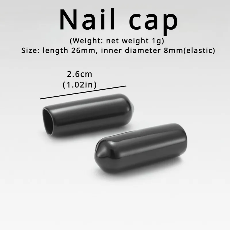 Outdoor Nail Protective Cover Ground Nail Cap Rubber Sheath Plug Soft Arrow Head Hoop Foot Buckle 8mm Rubber Sleeve Accessories