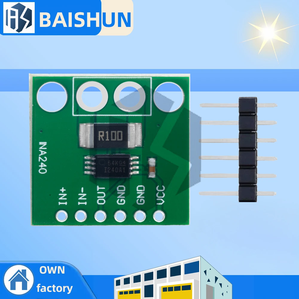 Modul Penguat Rasa Arus Dua Arah INA240A1 - Pemantauan & Akuisisi Arus Presisi