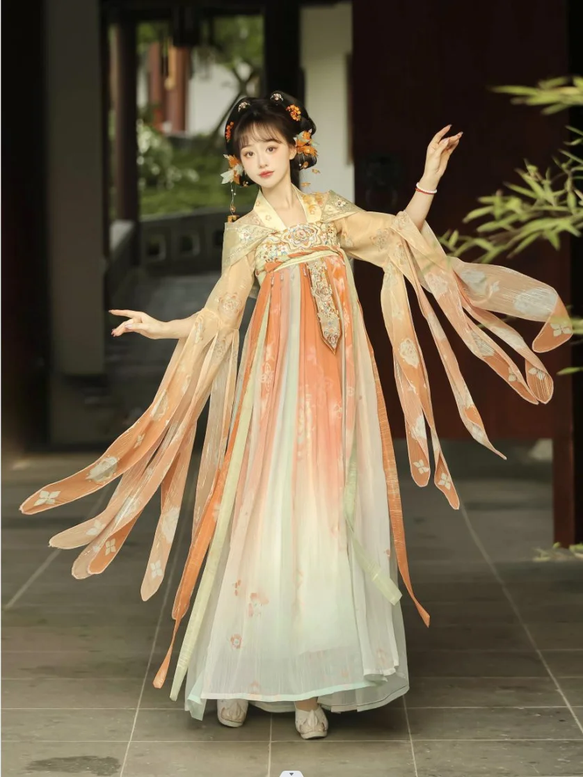 Hanfu Female ClothesTang Style Chest Length Skirt Embroidered Chinese Style Cosplay Costume Hanfu Dress