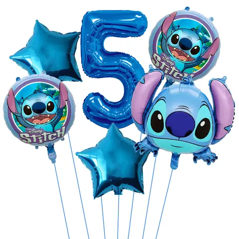 सेट डिज्नी लिलो और स्टिच थीम पार्टी बैलून प्यारा स्टिच एल्युमिनियम फॉयल बैलून सेट लड़कों और लड़कियों के जन्मदिन की सजावट के खिलौनों के लिए 10 best sales डेको सिलाई - №7