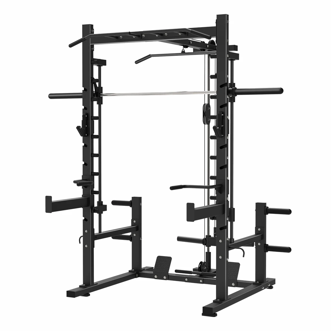 Fitnessstudio-Übung in der Tür für den Heimgebrauch, Fitnessgeräte, verstellbares Multifunktionstraining, zusammenklappbar, zur Wandmontage, Kniebeugenständer