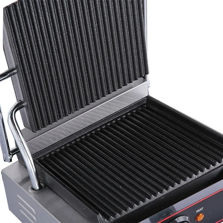 811E Electric Panini Grill ONE plate top fit sandwich grill contact press grab furnace make bread toaster contact Grill