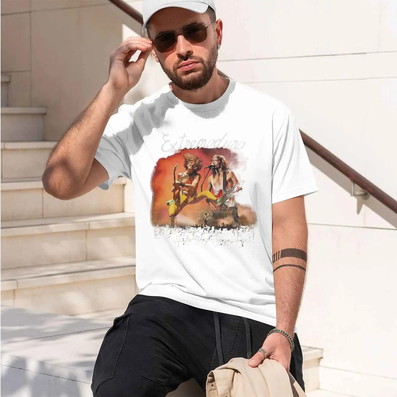 Retro Rock Style Men's T-Shirt Extremoduro Band Performance Graph Summer Casual Wear For Lovers And Rock Fans 2026 New Model Sho
