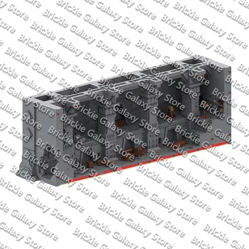 QWERT Ring Movie Model MOC Building Bricks Underground Tomb Part Modular Technology Gifts Holiday Assemble Children Toys Suit