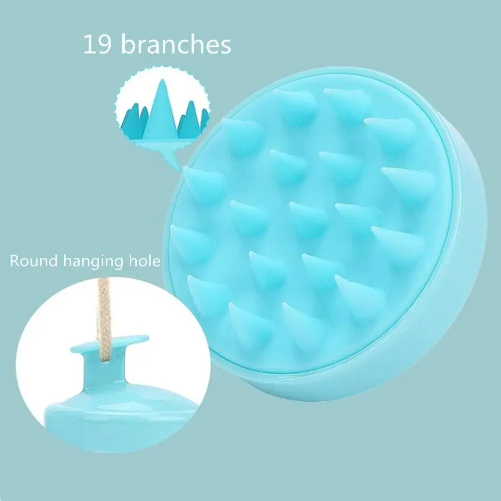 Silicone Head Body Scalp Massage Brush Care Tool Comb Shampoo Hair Washing Comb Shower Brush Bath Spa Slimming Massaging Brushes - view 6