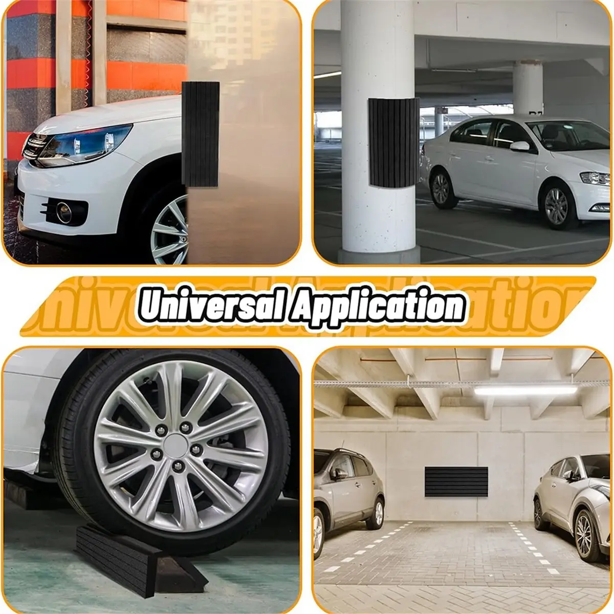 2026 New 2Pcs Garage Wall Protector, Black Foam Garage Bumpers for Parking Car, Corner Guard & Pole Protector Padding