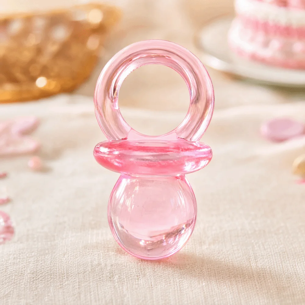 50PCS Acrylic Acrylic Baby Pacifiers 0.47in Lightweight Table Decoration Baby Shower Decoration Multiple Optional Colors view 3