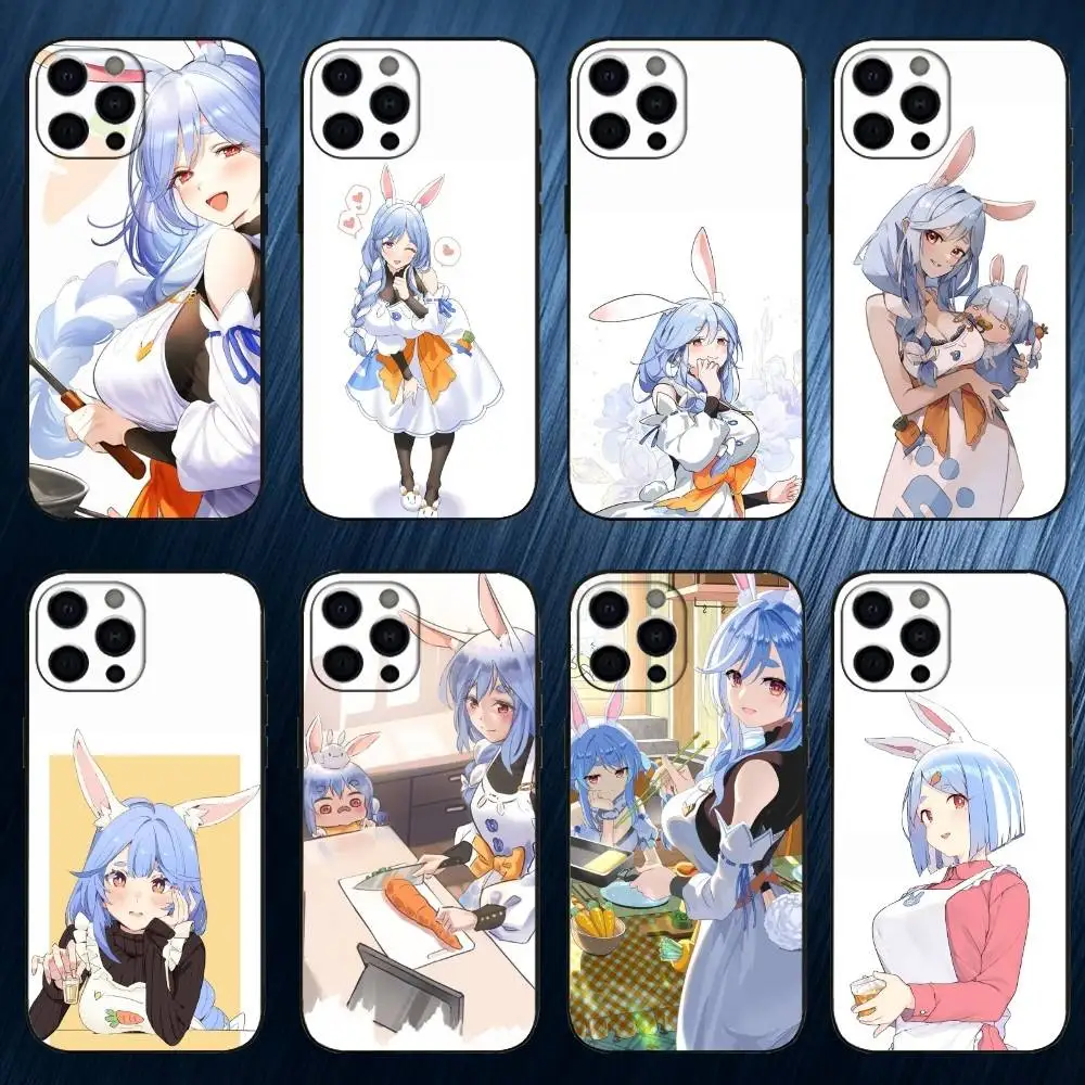 

P-Peko Mama Phone Case For iPhone 17,16,15,14,13,12,11 Plus,Pro Max, Soft Silicone Black Cover