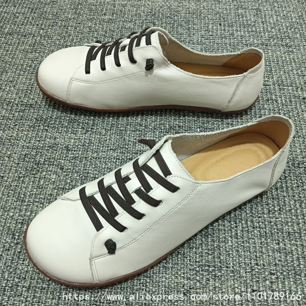 

Мужская обувь из воловьей кожи унисекс в стиле ретро со старым эффектом, рабочая обувь для фермерских работ на шнуровке, лоферы, женская обувь из натуральной кожи