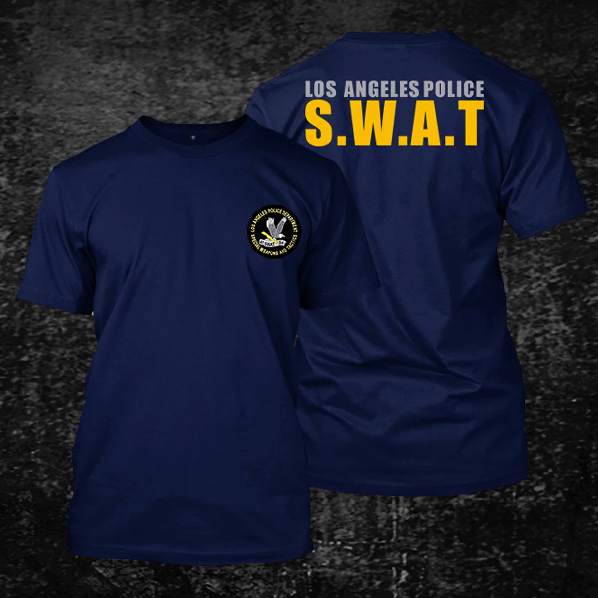 2024Summer Cotton Casual Short Sleeve O-Neck Men\'s T Shirt New S-5xl SWAT Custom harajuku graphic t shirts oversized t shirt