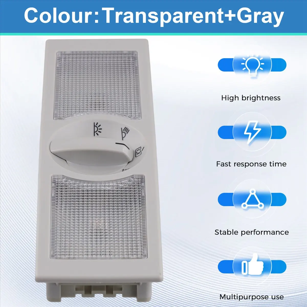 6Q0947291A Grey Dome Reading Light Switch for VW Polo 9N 2002-2010 New Arrivals