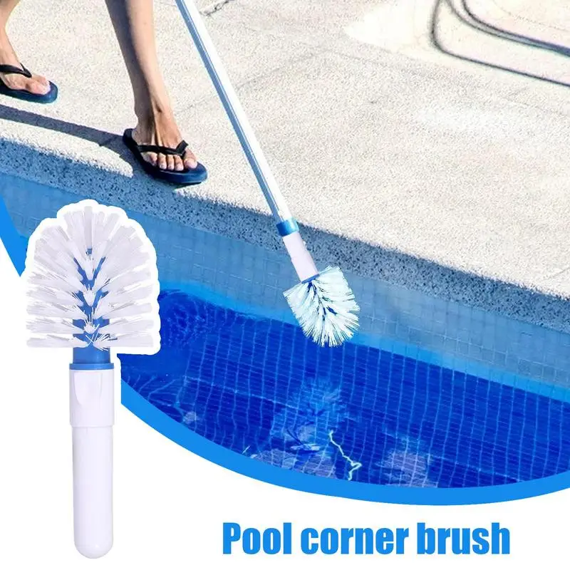 Pool Cleaning Brush Heavy Duty Hand Scrub Brushes For Pool Scrub Brushes For Clean Swimming Pool Walls Steps & Corners Faster