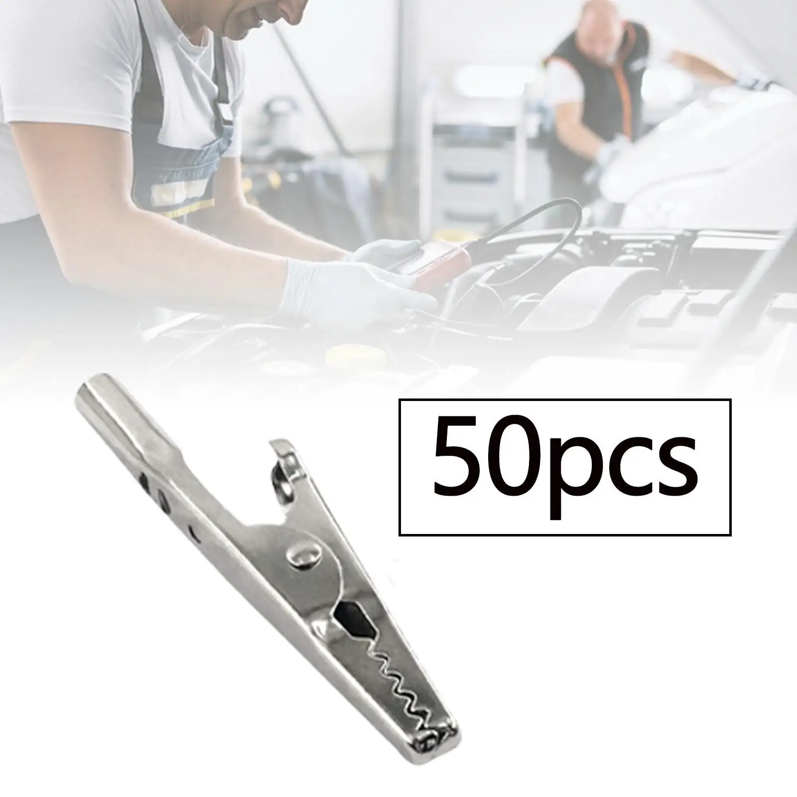 

50x Alligator Clips Kit Crocodile Clamps for Automotive Use Laboratory Hobby