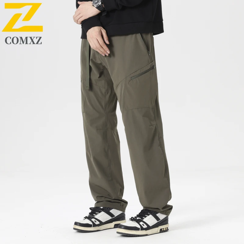 سراويل رجالية سريعة الجفاف لجميع المواسم مقاومة للماء ومضادة للرياح للتدريب في الهواء الطلق والمشي لمسافات طويلة ملابس عمال بنطال رياضي تكتيكي على الطراز العسكري #3
