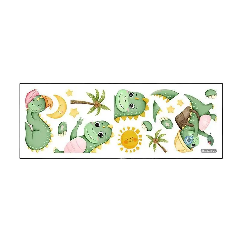 【HM】Glow-in-the-dark Dinosaur, Sun, And Moon Light Switch Stickers For Bedroom And Living Room Decorative Walls.