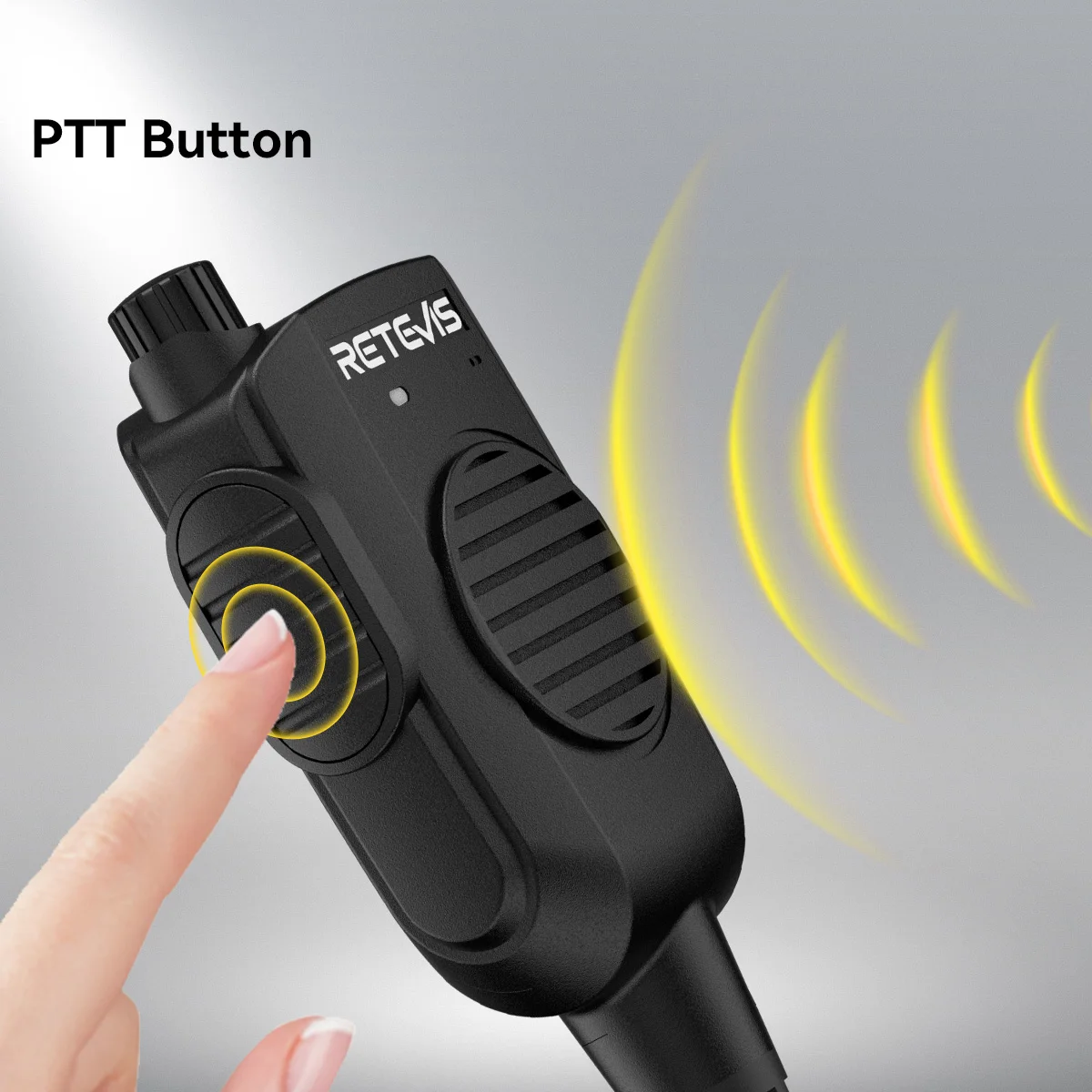 Retevis HK011 Funklautsprecher-Mikrofon 2-Pin AI Geräuschunterdrückendes Mikrofon Walkie-Talkie GP328plus Anschluss für HD1/HA2/H777/RT3S/RA89 – Detail 12