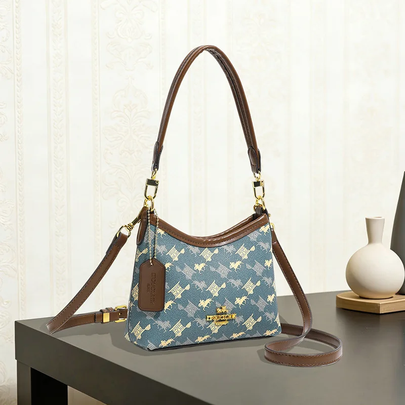 Women's bag, streetwear bag, vintage vintage single-shoulder crossbody bag, light luxury versatile underarm bag, trendy