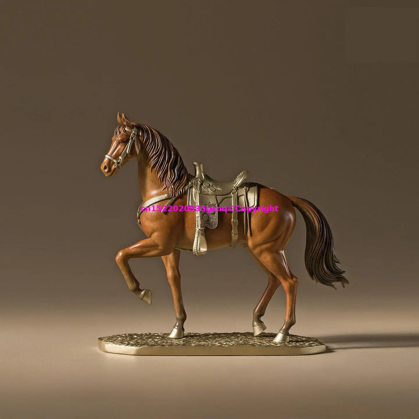 TOP business gift 100% handmade copper carving lucky horse prosperous copper horse Sculpture decorative art home office decor