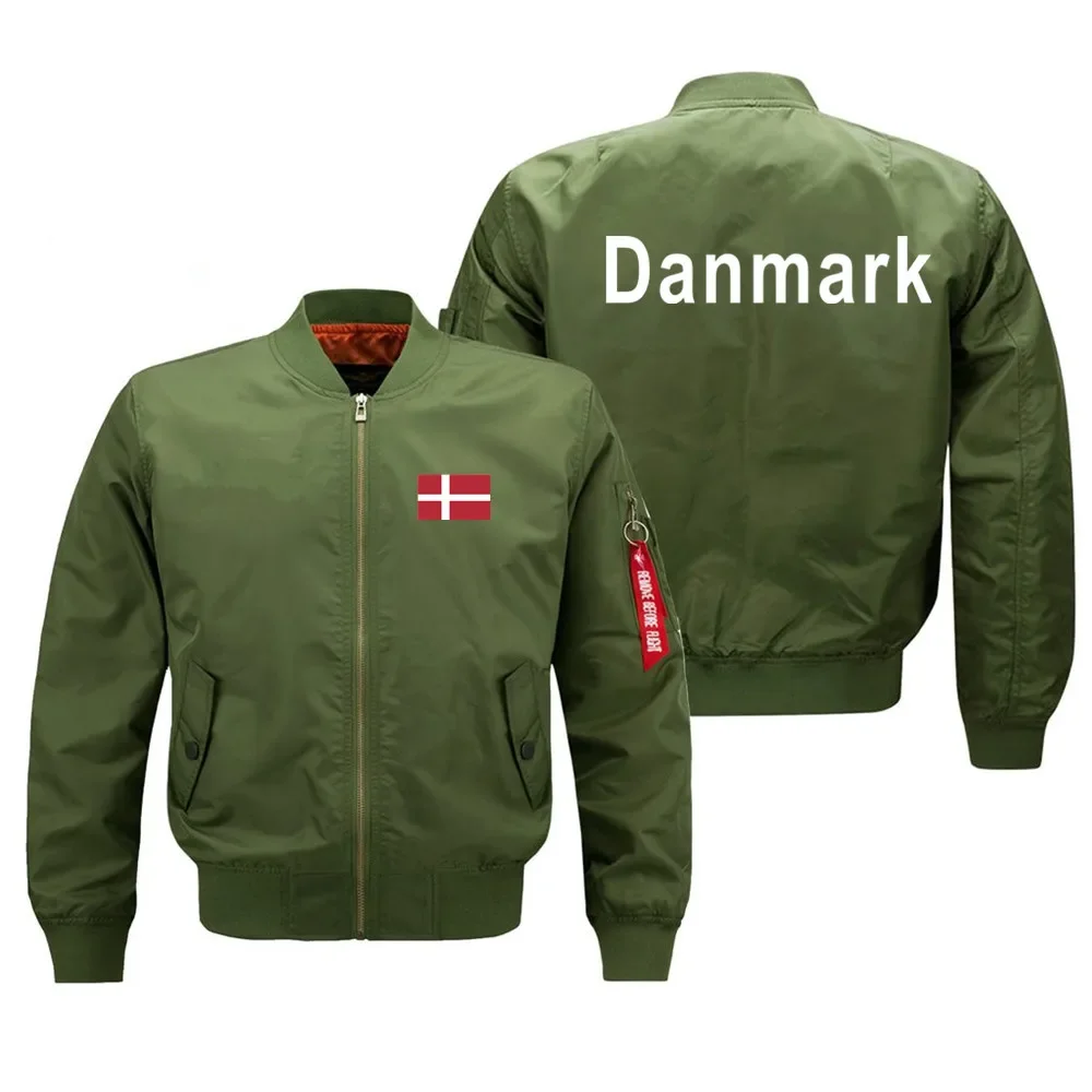 

MA1 Pilot Bomber Jacket Men's Autumn and Winter Thickened Baseball Suit Casual Coat Denmark Men's Military Windproof Jacket