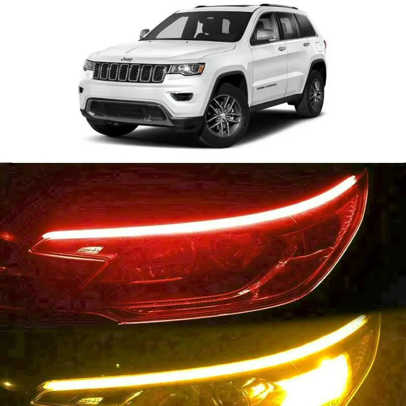 

30cm 45cm 60cm Startup Scan Flow turn signal Light For jeep grand cherokee Wagoneer Gladiator commander Compass LIBERTY KK