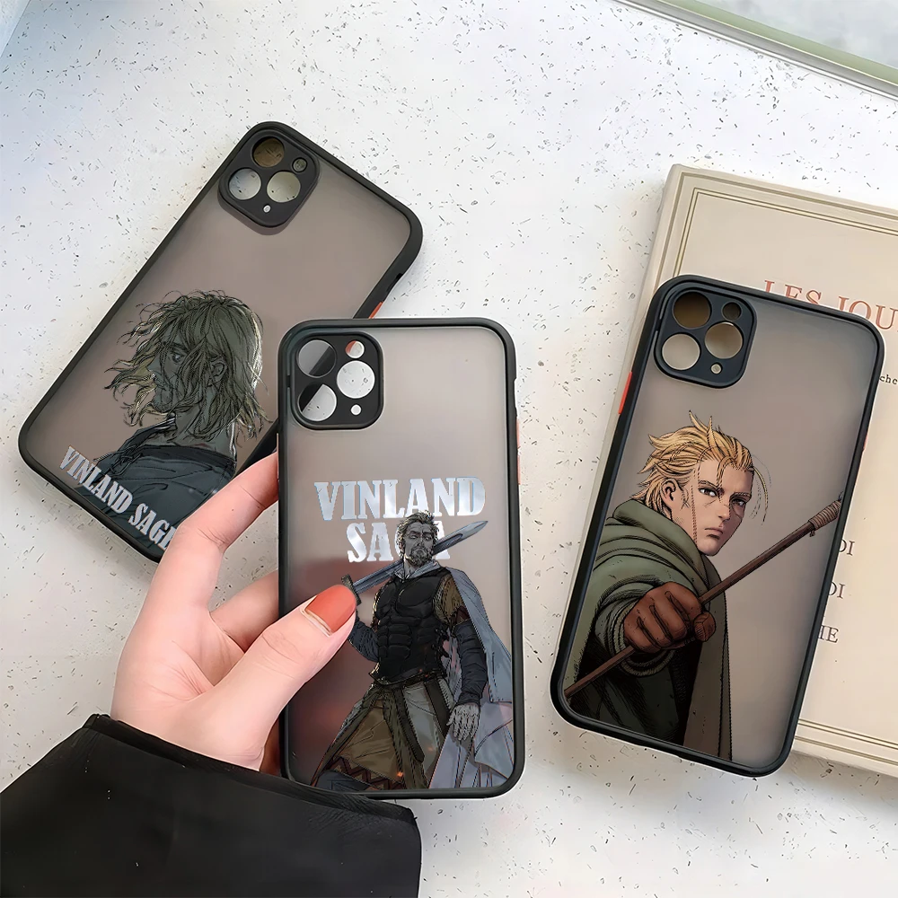 Manga Vinland Saga Phone Case For iPhone 15 14 13 12 11 Mini Pro Max X XR XSMax 7 8 Plus Matte Transparent Back Cover