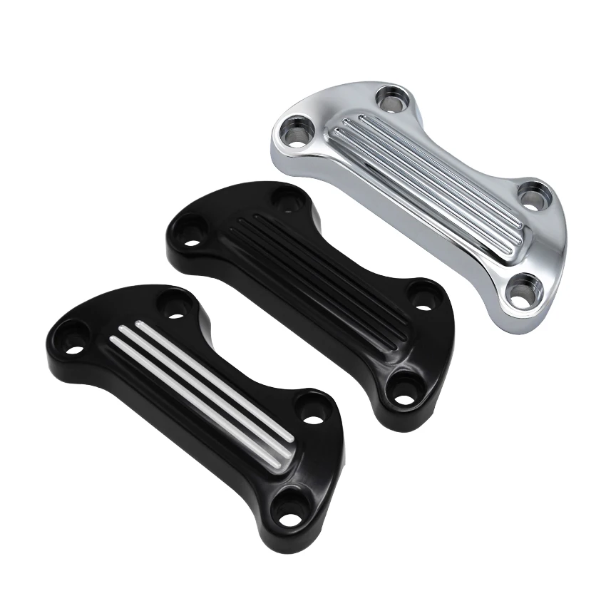 

CNC Motorcycle Handlebar Risers Top Cover Clamp For Harley Touring Street Glide Softail Breakout Dyna Fat Boy Sportster