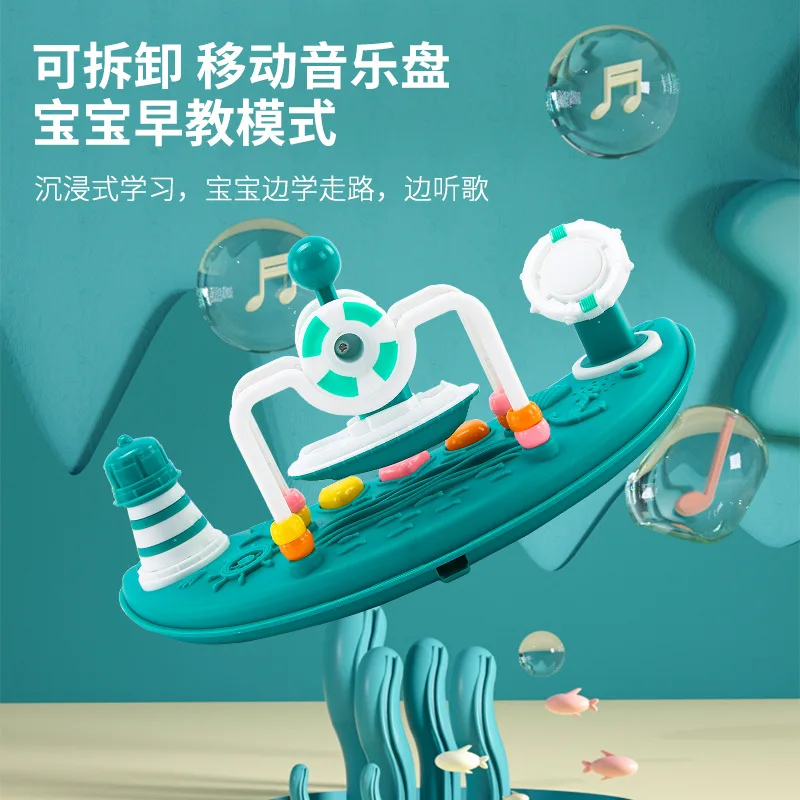 Baby Anti-O-leg Anti-rollover Baby Walker Boys and Girls Children Learn To Drive Baby Walker with Wheel