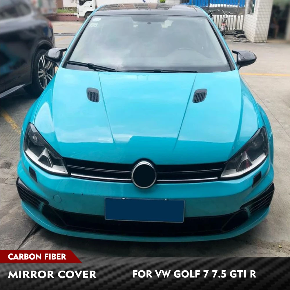 

For Volkswagen VW Golf 7 MK7 7.5 GTI R 2013-2020 Side Rearview Mirror Caps Carbon Fiber Car Rear View Rearview Mirror Cover Cap