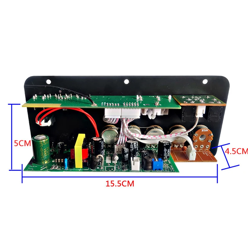 Bluetooth Audio Amplifier Board 100W Digital Subwoofer Dual Microphone AMP Module for 4-8 ohms Speaker for Home Car 110V/220V
