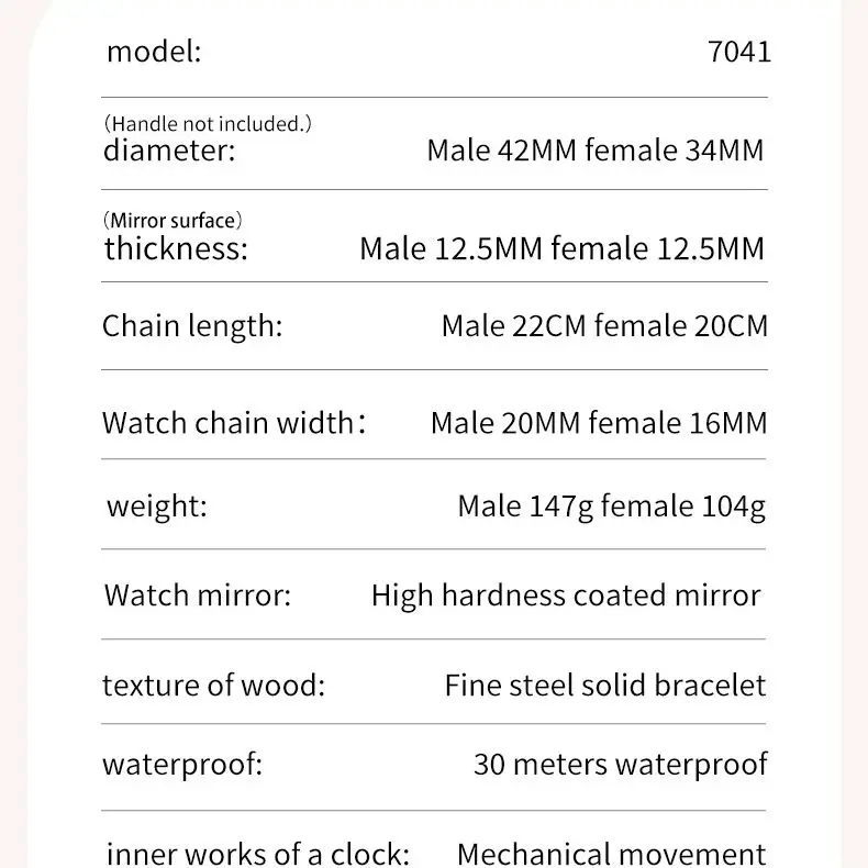 OLEVS 7041 Couple Watch for Men Women Moon Phase Automatic Mechanical Wristwatch Luxury Brand Diamond Scale Lover's Wristwatches