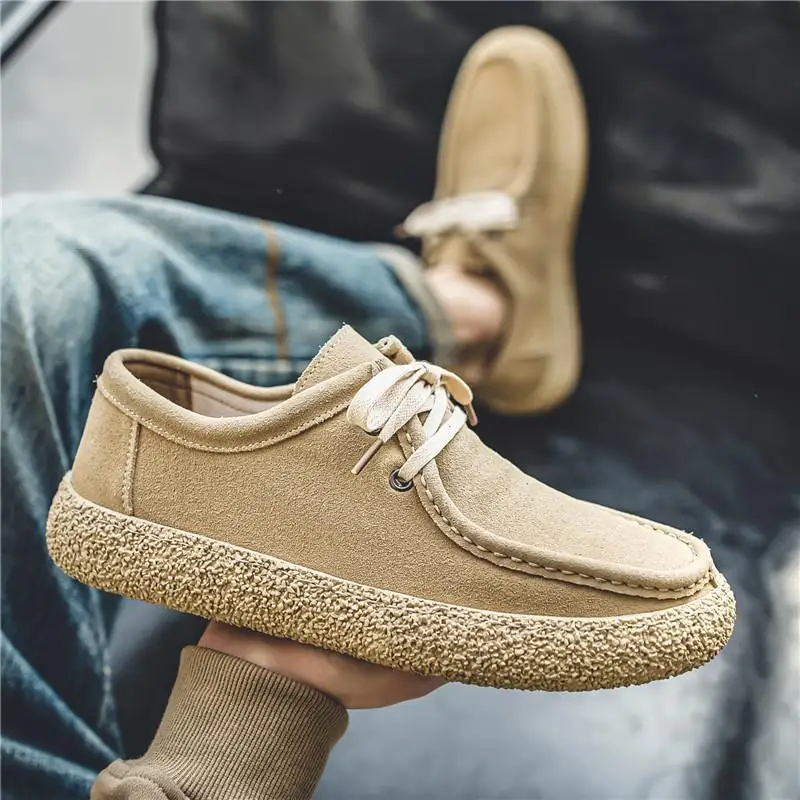 

One-pedal Doudou shoes men's autumn new matte leather trendy popular soft-soled casual men