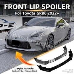 For Toyota GR86 2022+ Front Lip Spoiler Front Bumper Shovel Modification Small Surround Spoiler Exterior Modification Body Kit