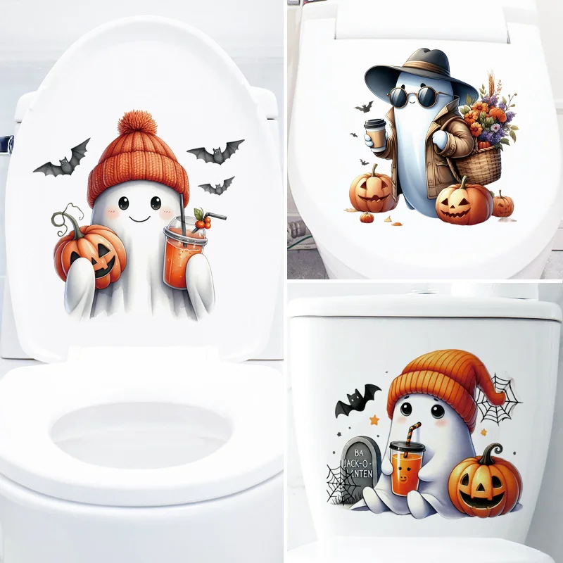 

Halloween Wall Sticker For Children Castle Bone Ghost PVC Room Decor Sticker Home Decoration Accessories Self-Adhesive Wallpaper