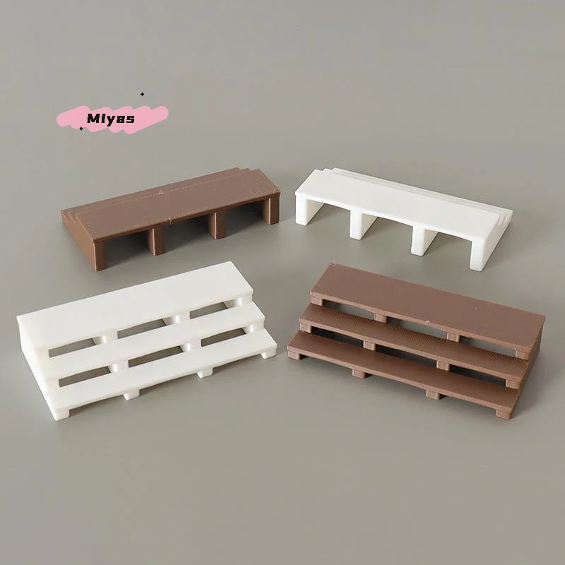 1 個ミニチュアドールハウス階段モデルシミュレーション DIY マイクロ風景屋外階段装飾ドールハウス家具アクセサリー