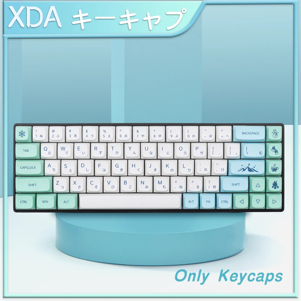 

Xda Profile pbt keycaps Spanish/Russian/Japanese/Korean/French/German for Mechanical Keyboard keycap with mac iso Layout 7U