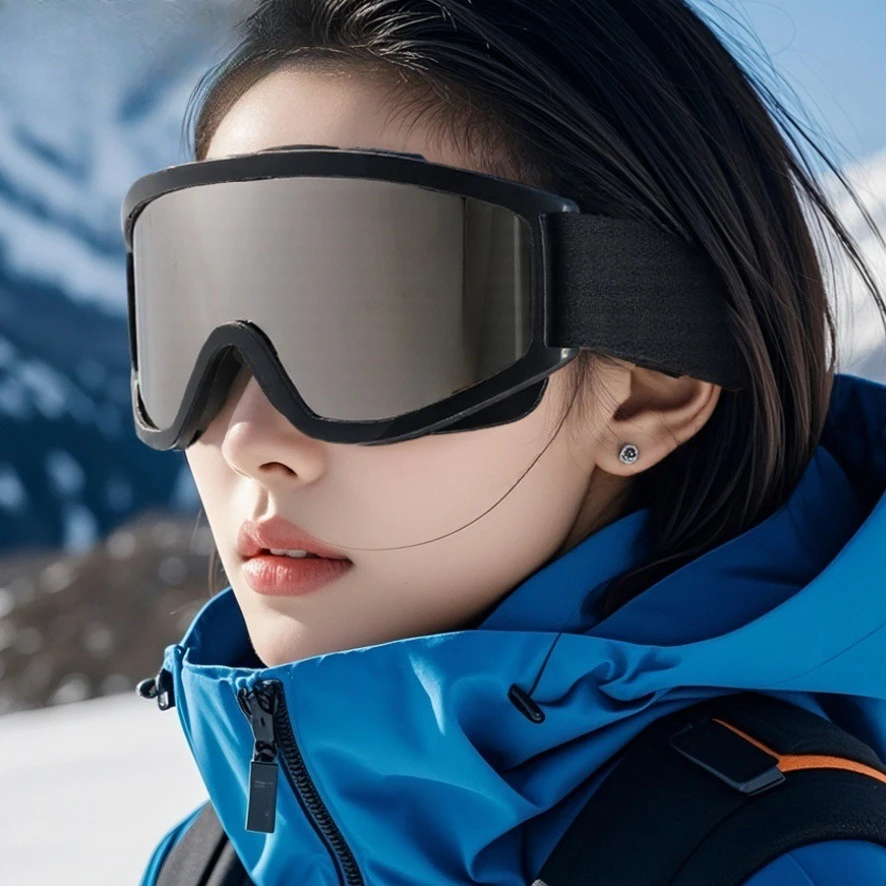 

Winter Windproof Anti-fog Skiing Glasses Goggles Outdoor Sports Eyewear Glasses Ski Dustproof Cycling Lens Frame Sunglasses