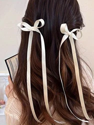 2/8 Pcs Fashion Simple Bow Ribbon Hair Claws For Women Girls Party Hair Accessories