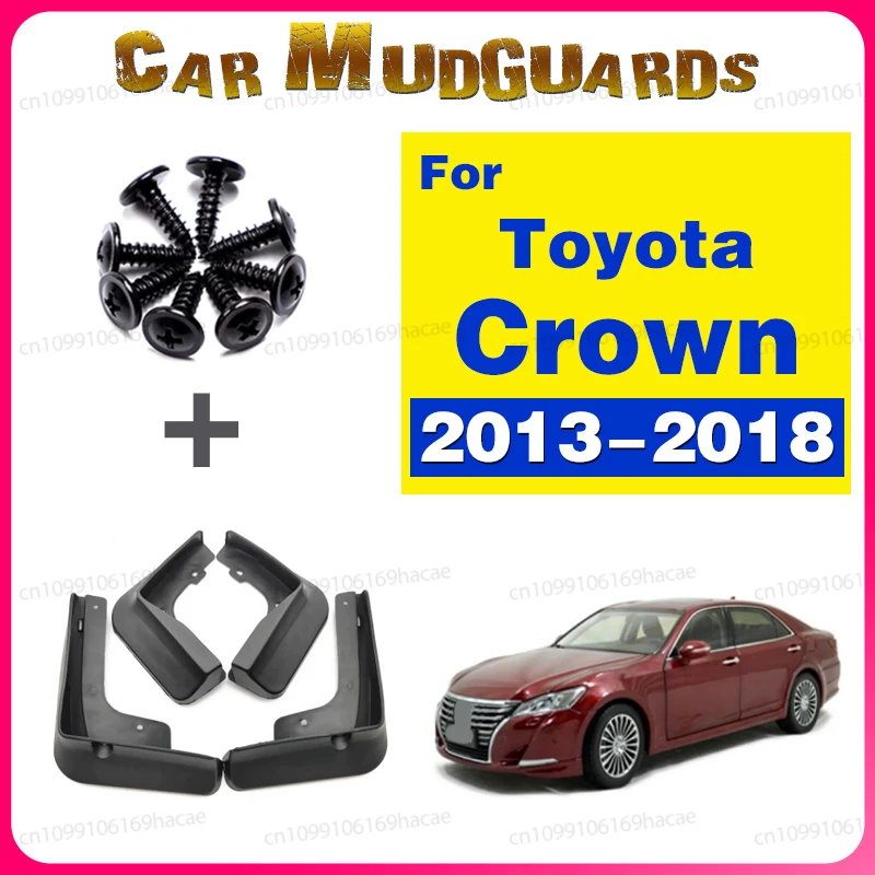 

4Pcs Durable ABS Mud Flaps For Toyota Crown S210 2013-2018 2014 2015 2016 2017 Splash Guards Mudguards Fender car Accessories