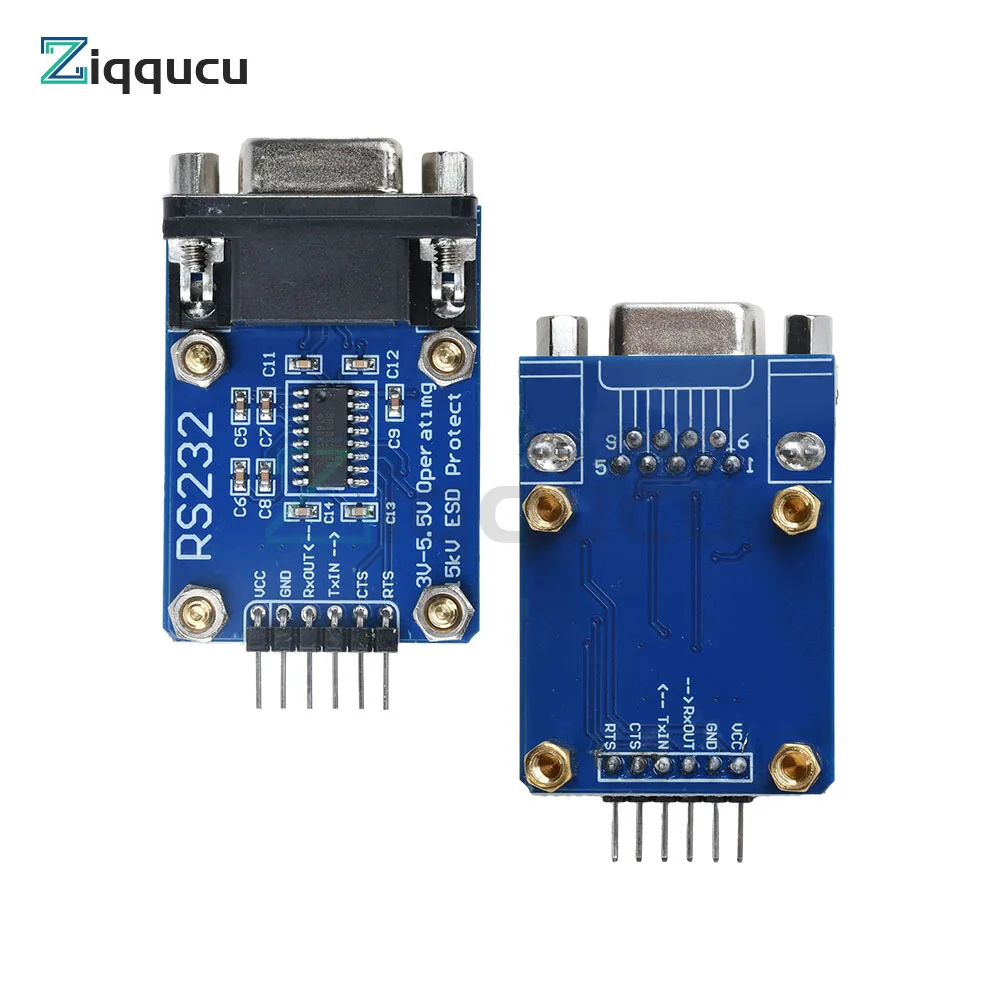 RS232 to UART TTL Serial Module TTL RS232 Male Female Mutual Conversion Module Serial Level Conversion to SP232 TTL Serial Port